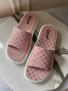 Soft Blush Pink Slides