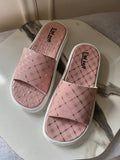 Soft Blush Pink Slides